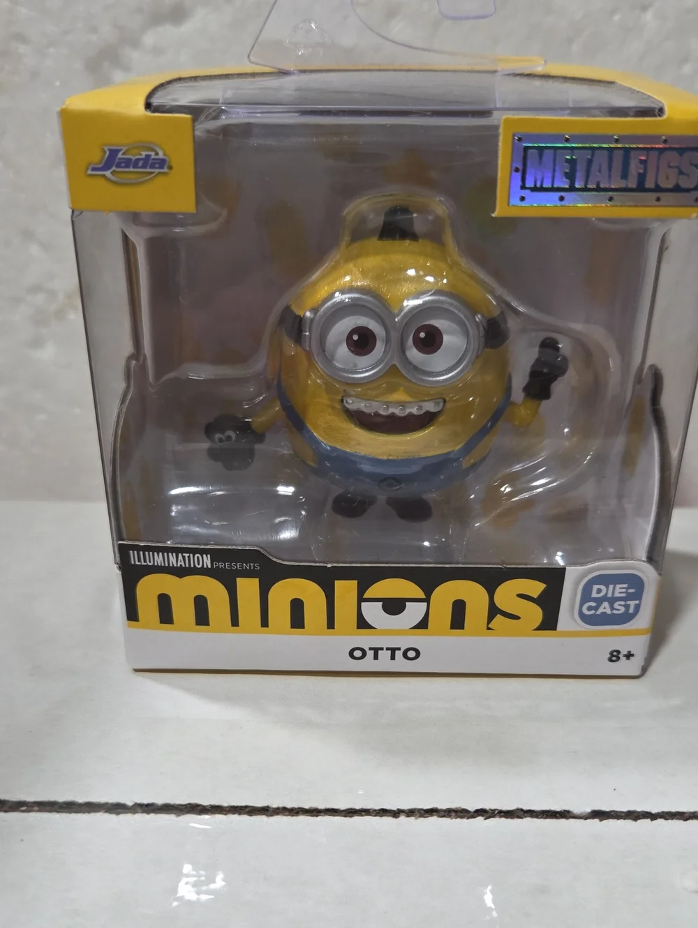 Minions Otto Metalfigs Die-Cast Figure - Yellow, Blue, Silver